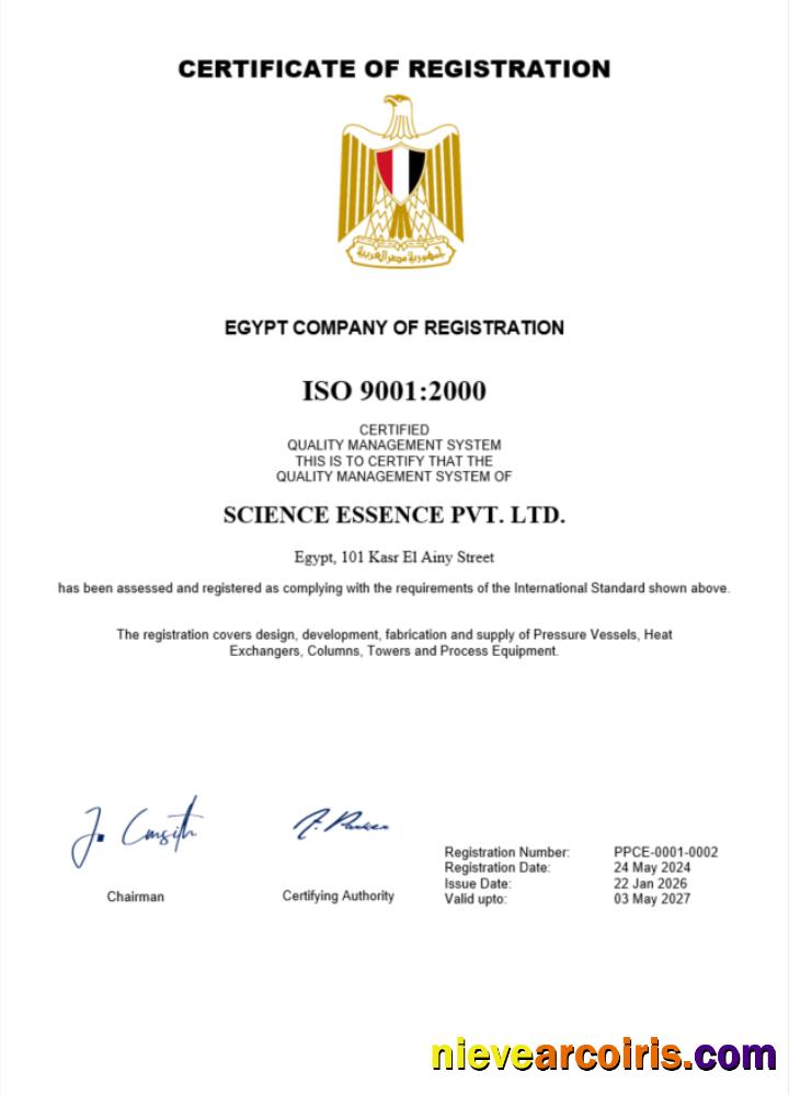 Egypt certificate of registration